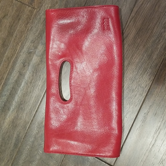Hobo red leather clutch - Picture 3 of 8